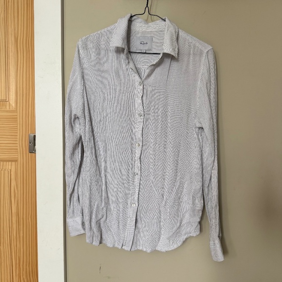 Rails Etta Devenport Stripe Button Down Shirt Light Weight Small - Picture 2 of 10